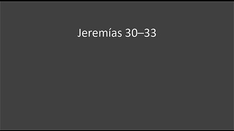 Jeremias 30-33