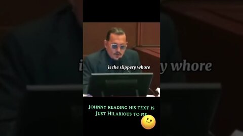 #johnnydepp reading his TEXT is just #hilarious to me