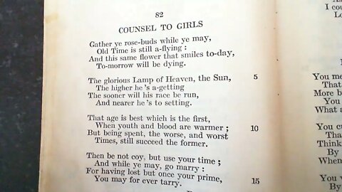 Counsel to Girls - R. Herrick