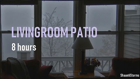 Rain Downpour Outside Patio Window - 8 Hours Heavy Rain For Sleep, Study And Relaxation