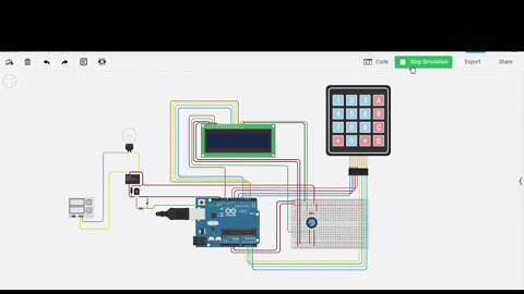Arduino Tinkercad Password Access Control Circuit With LCD & Keypad - Save on Arduino EEPROM Memory
