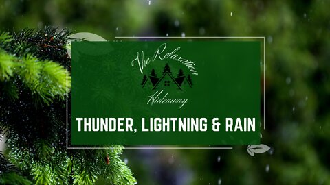 Thunder, Lighting and Rain | Sounds For Relaxing, Focus or Sleep | White Noise 10 Hours