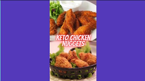 Keto Chicken Nuggets #Recipes #Keto