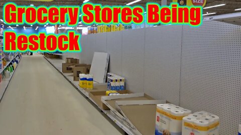 The shelves at Grocery Stores Being Restock Outdoor Adventure By Rudi Vlog#1883