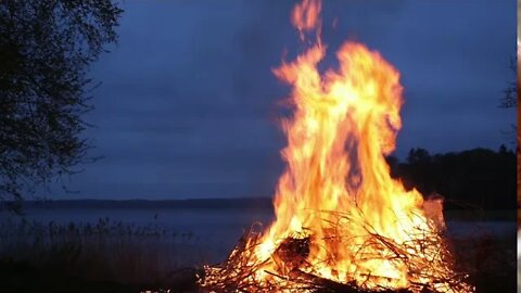 {ASMR} Campfire Bonfire Fire Crackle- 1 Hour 1080p HD Tingle Sounds Sleep Relax Study (NO TALKING)
