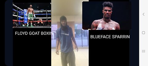 FLOYD MAYWEATHER VS BLUEFACE BIG SPARRIN MATCH AFTA BOXIN MATCH FLOYD HAD HEATED ROUNDS WIRE💪🏾💯