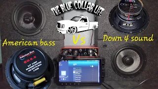 (DOWN4SOUND CFXT65 VS AMERICAN BASS SQ6.5) Speaker comparison Part 2