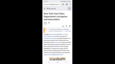 Wikipedia.org - New York City Police Department corruption and misconduct