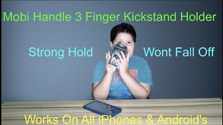 MOBI HANDLE 3 Finger Phone Ring Holder Kickstand
