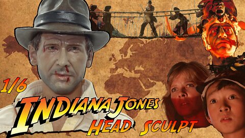 1/6 Indiana Jones action figure Harrison Ford custom head sculpt #harrisonford hot toys Disney