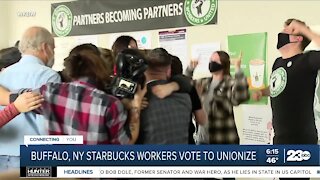 Starbucks in Buffalo becomes chain's first to unionize