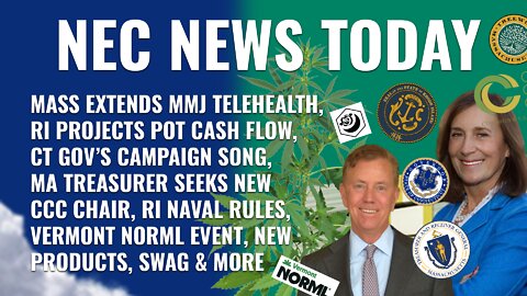 Telemed extended, RI tax revenue projected, CT Gov's Tweet on Pot, Treasurer searching for CCC Chair