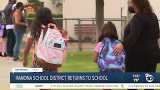 Staff, parents react to mask requirement on first day of school at Ramona Unified