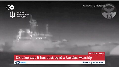 Ukraine says it successfully destroyed a Russian landing vessel in the Black Sea | DW News