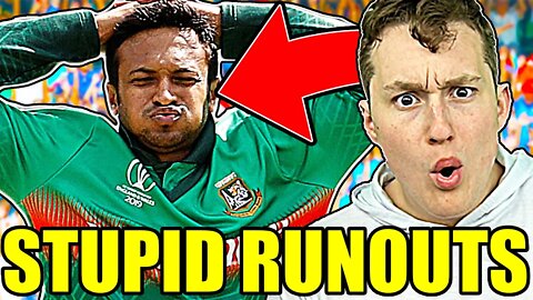 THE WORST RUNOUTS IN CRICKET HISTORY (reacting to the dumbest moments ever...)