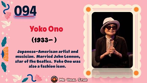 Yoko Ono (1933– )| TOP 150 Women That CHANGED THE WORLD | Short Biography