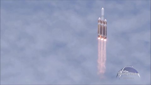 Stunning footage of high-powered rocket launch