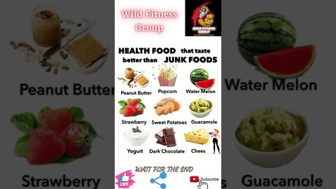 🔥Healthy foods that tastes better than junk foods🔥#shorts🔥#wildfitnessgroup🔥1 May 2022🔥