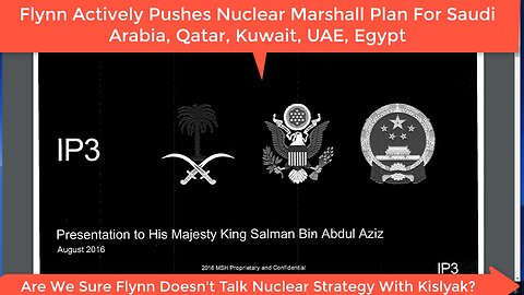 My 2017 Mike Flynn Video Of Flynn’s 40 IP3 Reactor Deal To Saudia Arabia