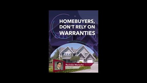 Homebuyers, don’t rely on warranties ||