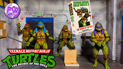 Teenage Mutant Ninja Turtles II: The Secret Of The Ooze VHS Style 4 Pack By NECA Review