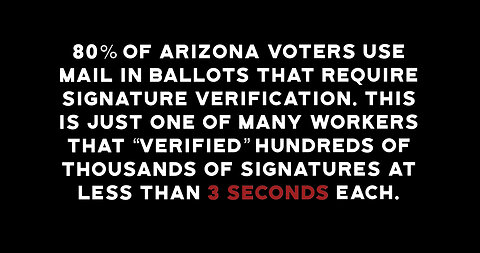 SHOCK VIDEO: Maricopa County Employee Verifies Signatures in LESS THAN 2 Seconds Each