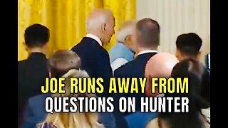 Biden RUNS AWAY from Questions about our “Two-Tiered Justice System”
