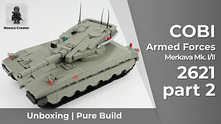 COBI Armed Forces | 2621 --- Merkava Mk. I/II --- unboxing and pure build --- part 2