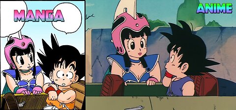 Chi-Chi wants to Be Goku's Bride (Manga VS Anime) Comparisions