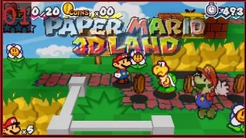 Paper Mario 3D Land (world 01-01)