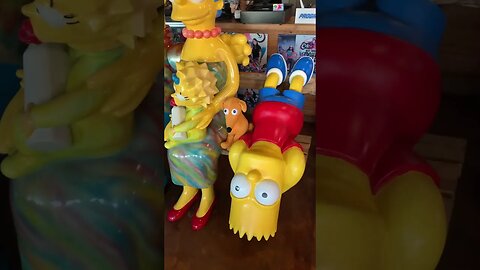 The ￼ Simpson family, Homer, Marge, Lisa, Bart & Maggie! #RickFairless #StrokersDallas