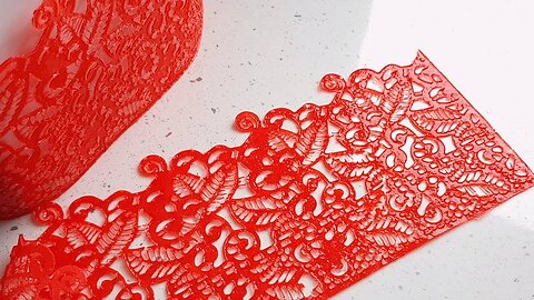Gelatin lace for cake. How to decorate a cake.