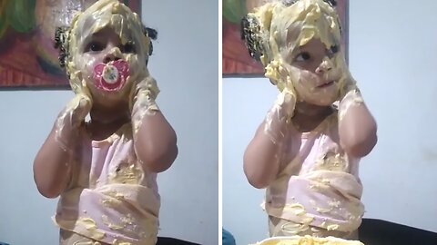 Baby Makes The Biggest Food Mess You'll Ever See