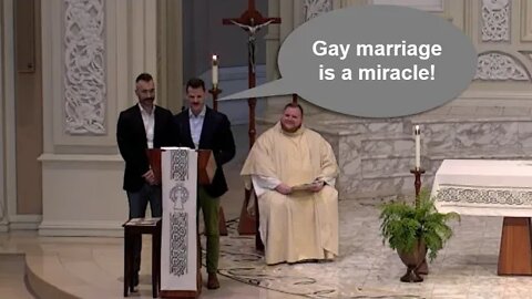 Two "Married Dads" Give Sermon for Fathers Day in Catholic Mass - Catholic Church Gay Marriage