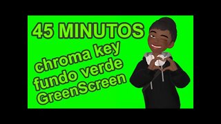 45 minutos de Vídeo de Animação com chroma key - fundo verde - GreenScreen