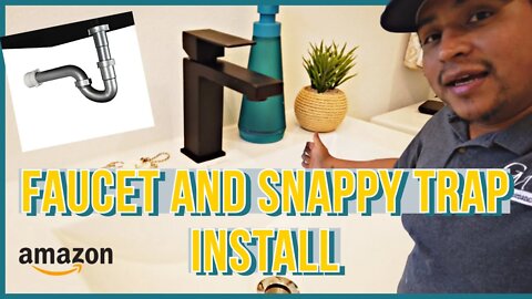 Amazon KES Faucet | Snappy Trap | How to Install Sink Trap For Beginners.