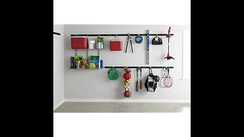 Rubbermaid FastTrack Garage Storage Vertical Ball Rack, Garage Organization, Stackable Ball Cag...