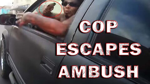 Cop Escapes Ambush And Pursues Suspect On Video! LEO Round Table S06E34a