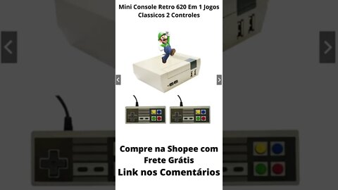 Mini Console Retro 620 Em 1 Jogos Classicos 2 Controles #shorts