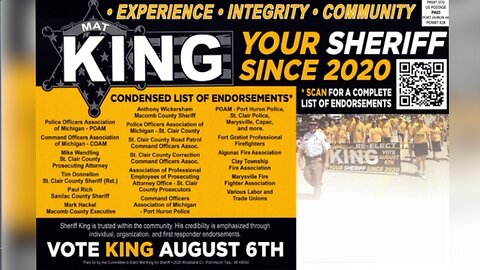 Special Report: Sheriff Mat King Endorsements - Bogus?