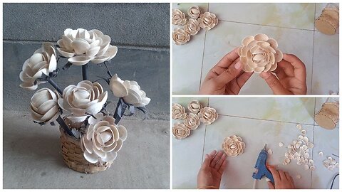 DIY Seashell Craft | How To Make A Sea Shell Flower Vase | DIY Simple Sea Shell Craft