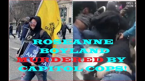 Tragic video as Patriots rescue lifeless J6 murder victim Roseanne Boyland away from police!