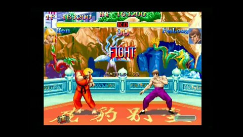 Hyper Street Fighter 2 Nerf AI (PS2) - Ken (Super) - Hardest - No Continues