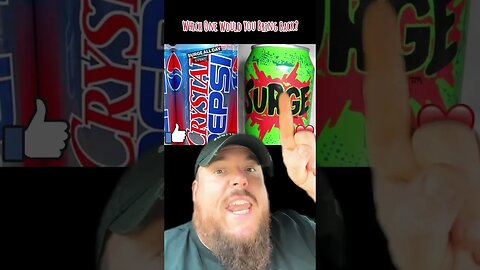 Which Drink Would You Bring Back? Surge or Crystal Pepsi #comedychannel #comedy #comedyshow #funny