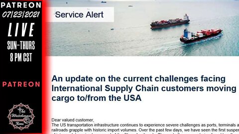 The Watchman News Report - Supply Chains Issues To Continue - Urgent SHTF Warning From Roy Potter