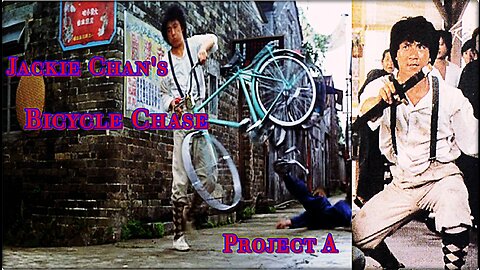 Jackie Chan's project a bicycle chase