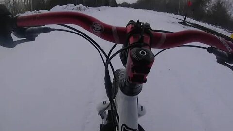 Winter Fat Biking to the Esky Trailhead ( Framed Minnesota 2.2 )