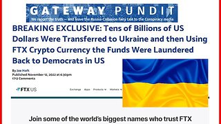 FTX cryptocurrency used for laundering billions of Ukraine aide back to US Democrats