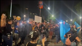 Pro-Life and Pro-Choice Activists Argue Outside SCOTUS