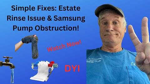 How to Fix Estate Washer Rinse Cycle Stop & Samsung Pump Blockage: DIY Repair Guide